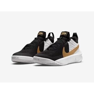 (GS) Nike Team Hustle D10 'Black Metallic Gold'